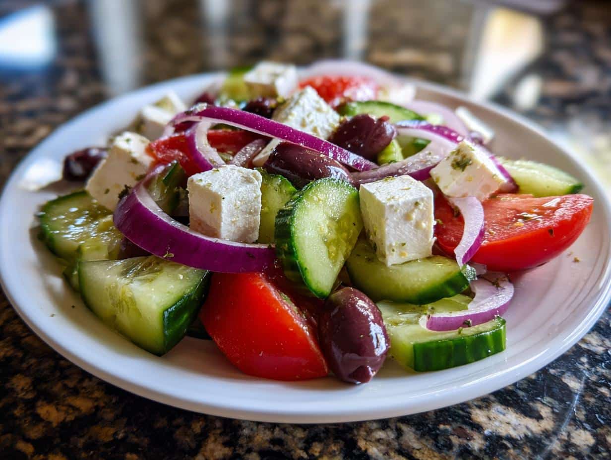 Classic Greek salad - detail 4