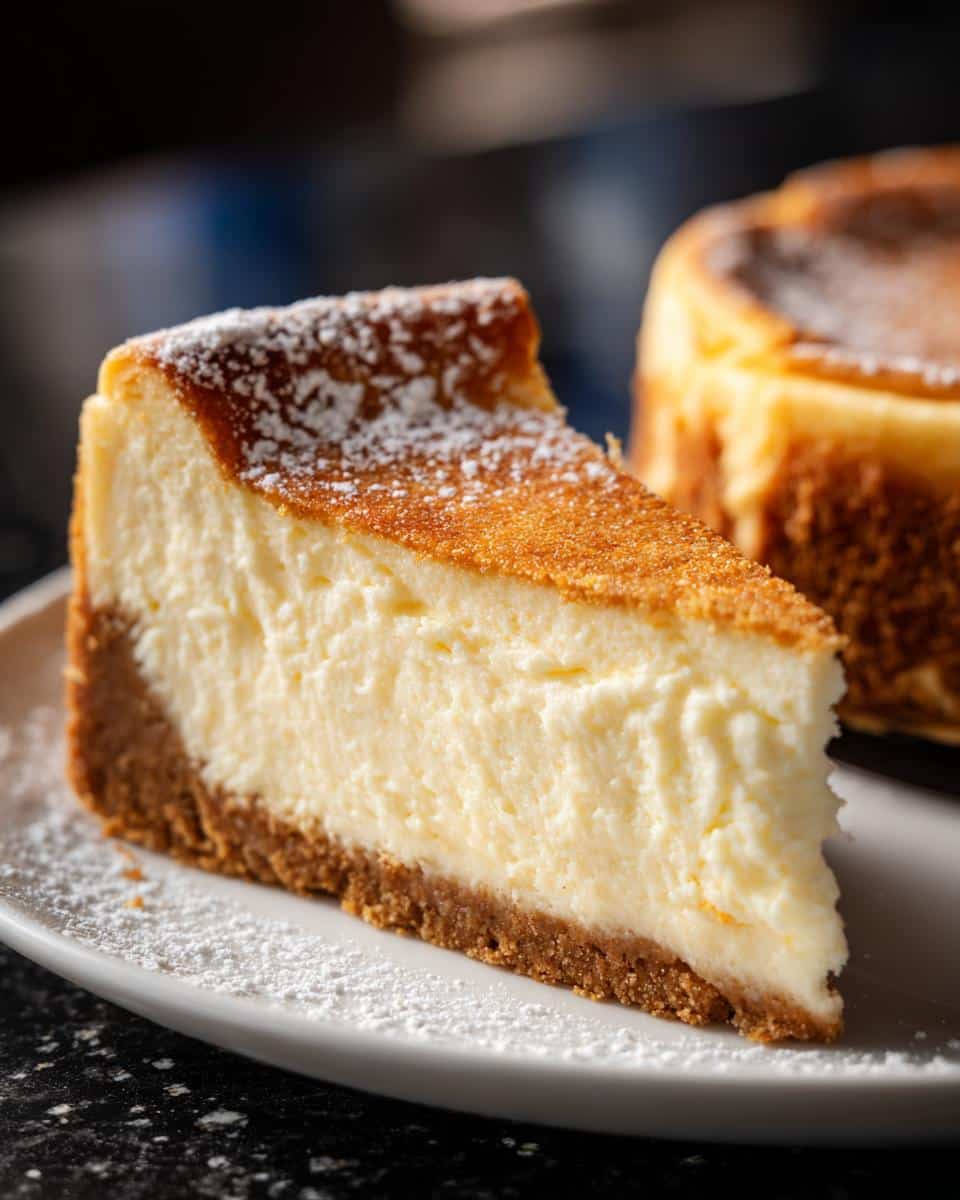 Classic New York cheesecake - detail 1
