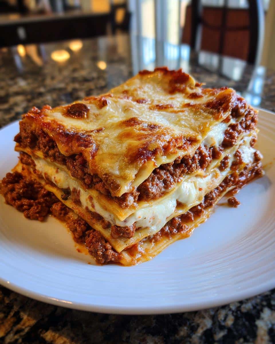 Classic beef lasagna - detail 1