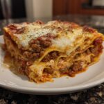 Classic beef lasagna