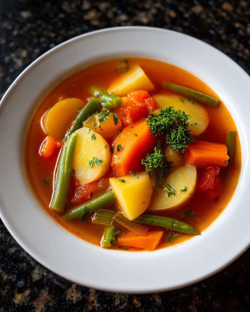 Classic vegetable soup - detail 1