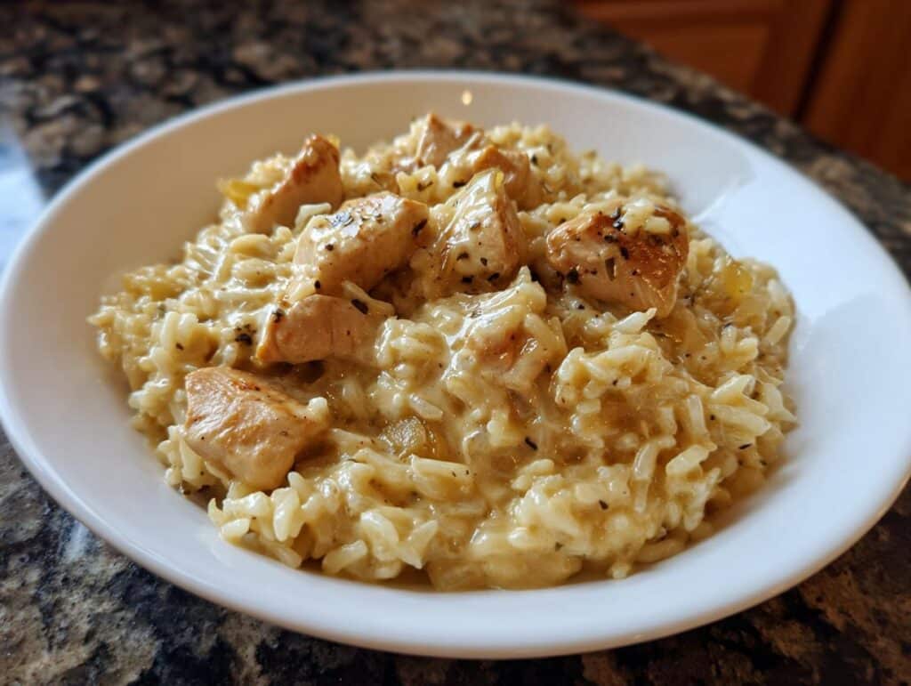 Creamy chicken and rice