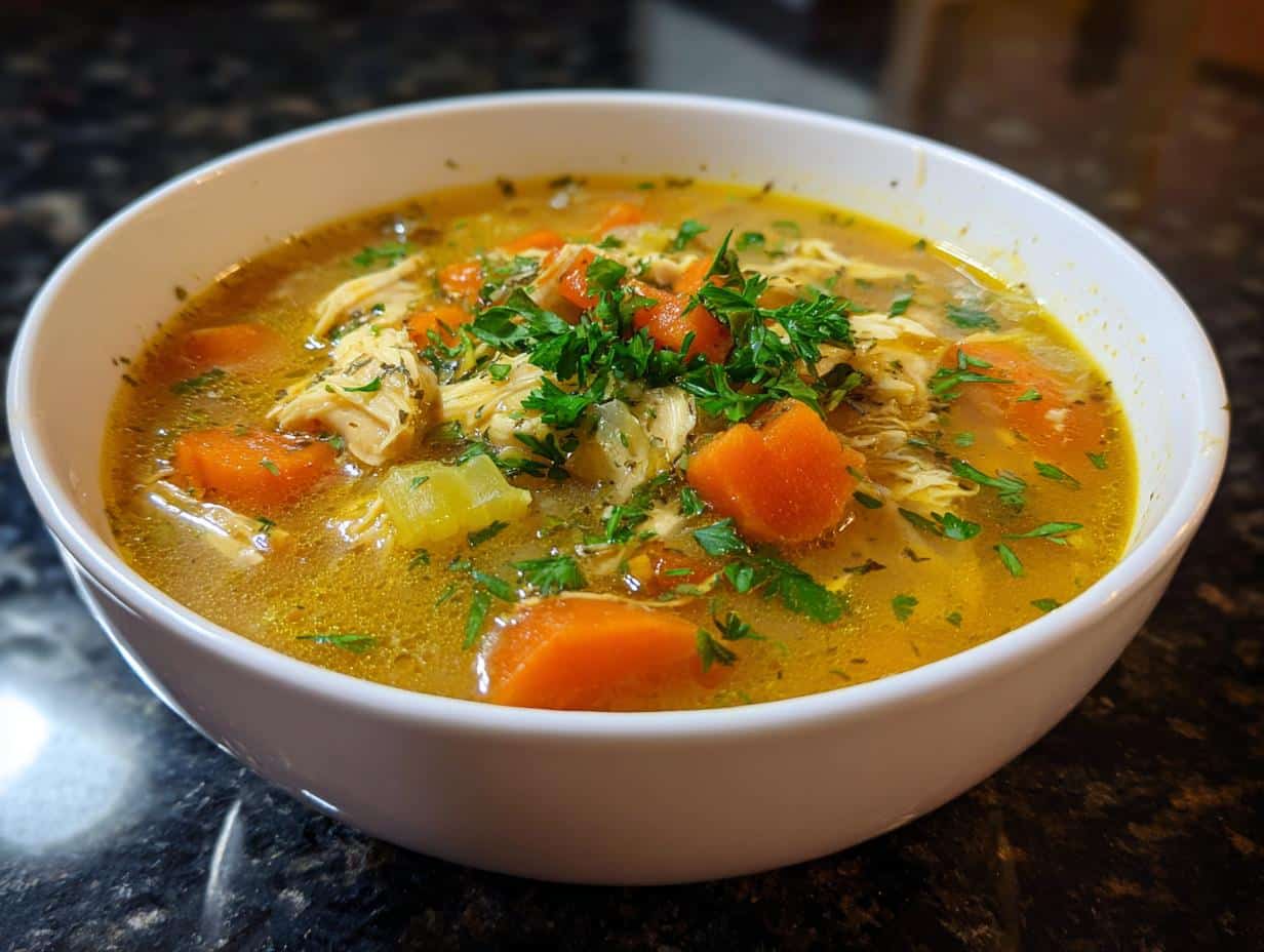 Creamy chicken soup - detail 3