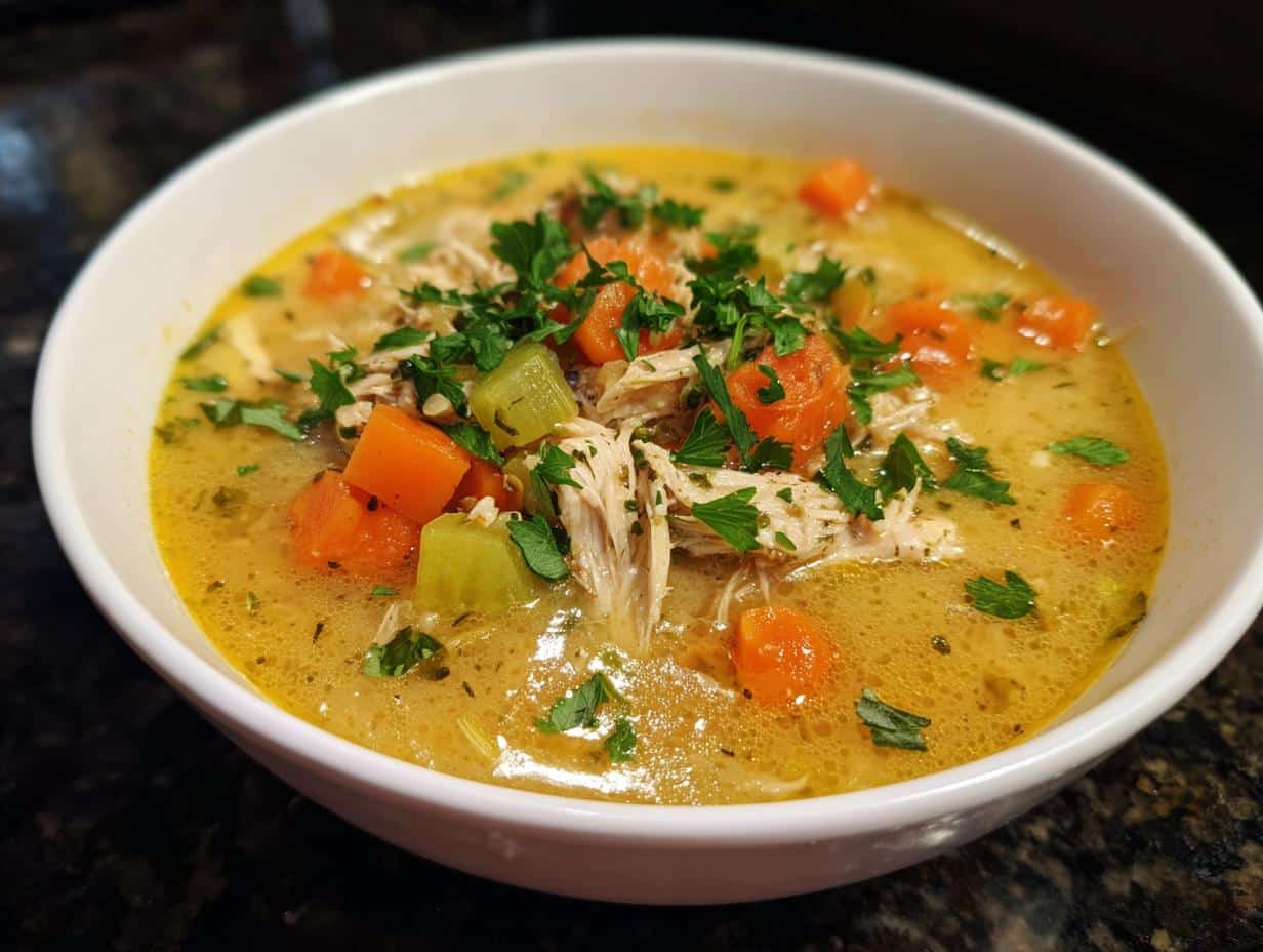 Creamy chicken soup