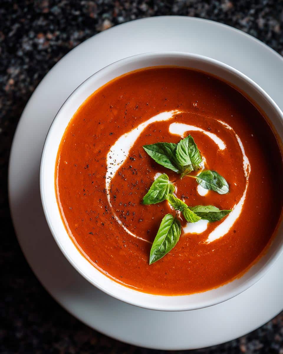 Creamy tomato soup - detail 1