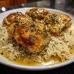 Garlic butter chicken and rice