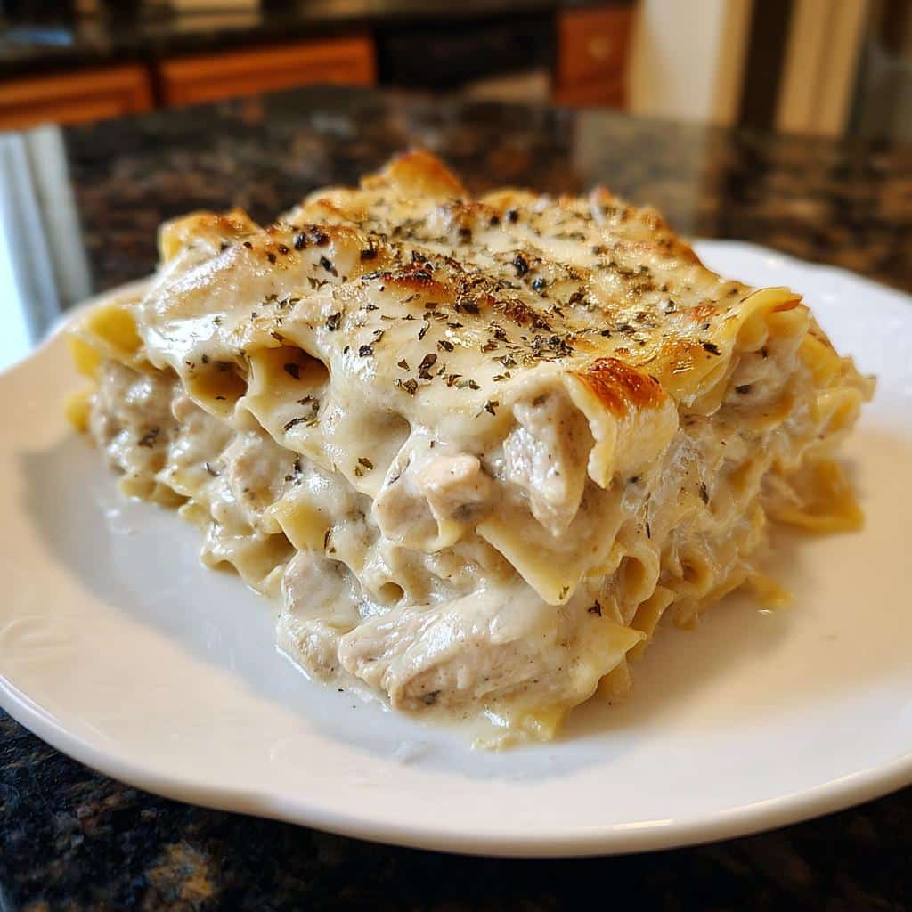 Garlic chicken Alfredo