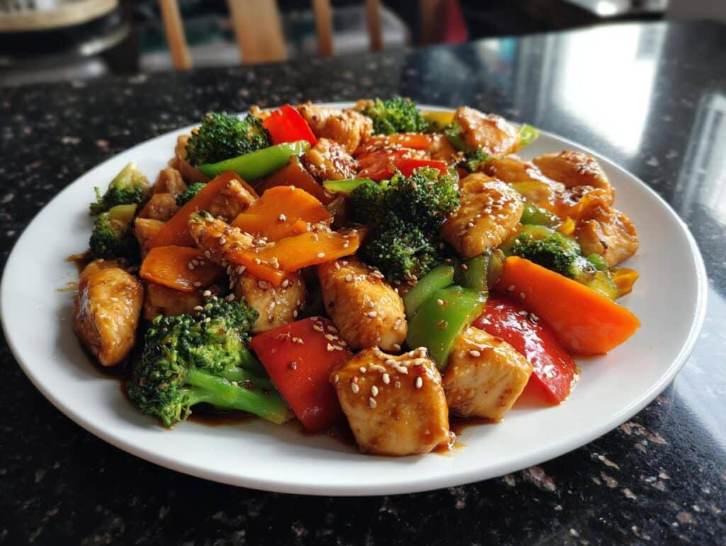 Garlic chicken stir fry