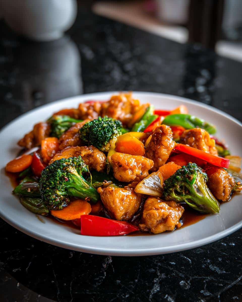 Garlic chicken stir fry - detail 2