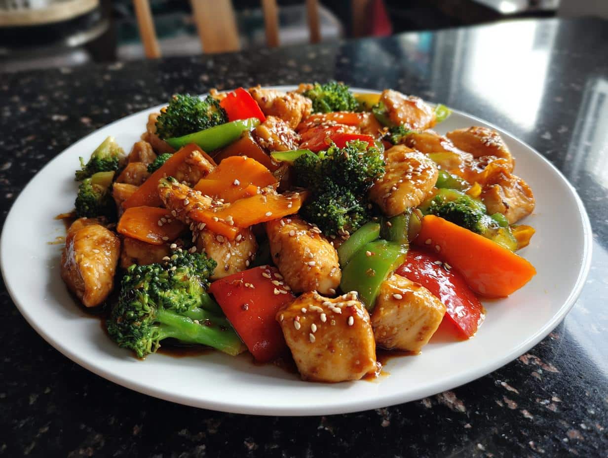 Garlic chicken stir fry