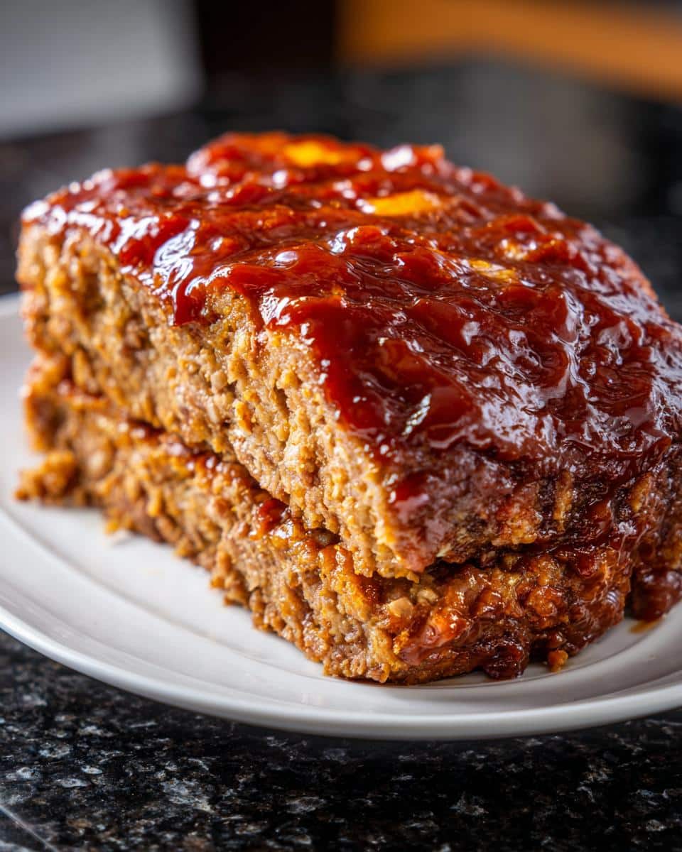 Glazed meatloaf - detail 1