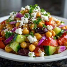 Greek Chickpea Salad Recipe: 15-Minute Mediterranean Bliss