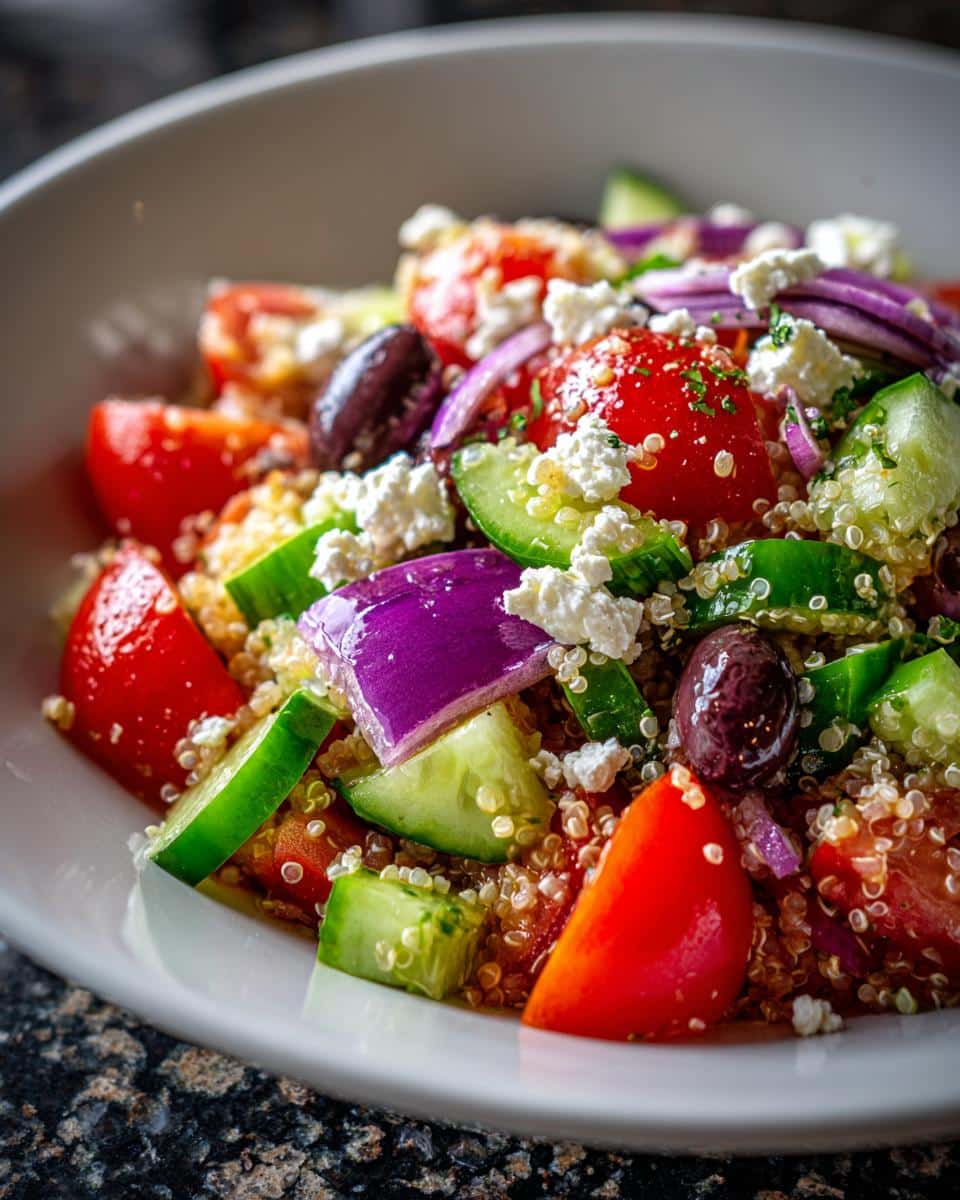 Greek quinoa salad - detail 1