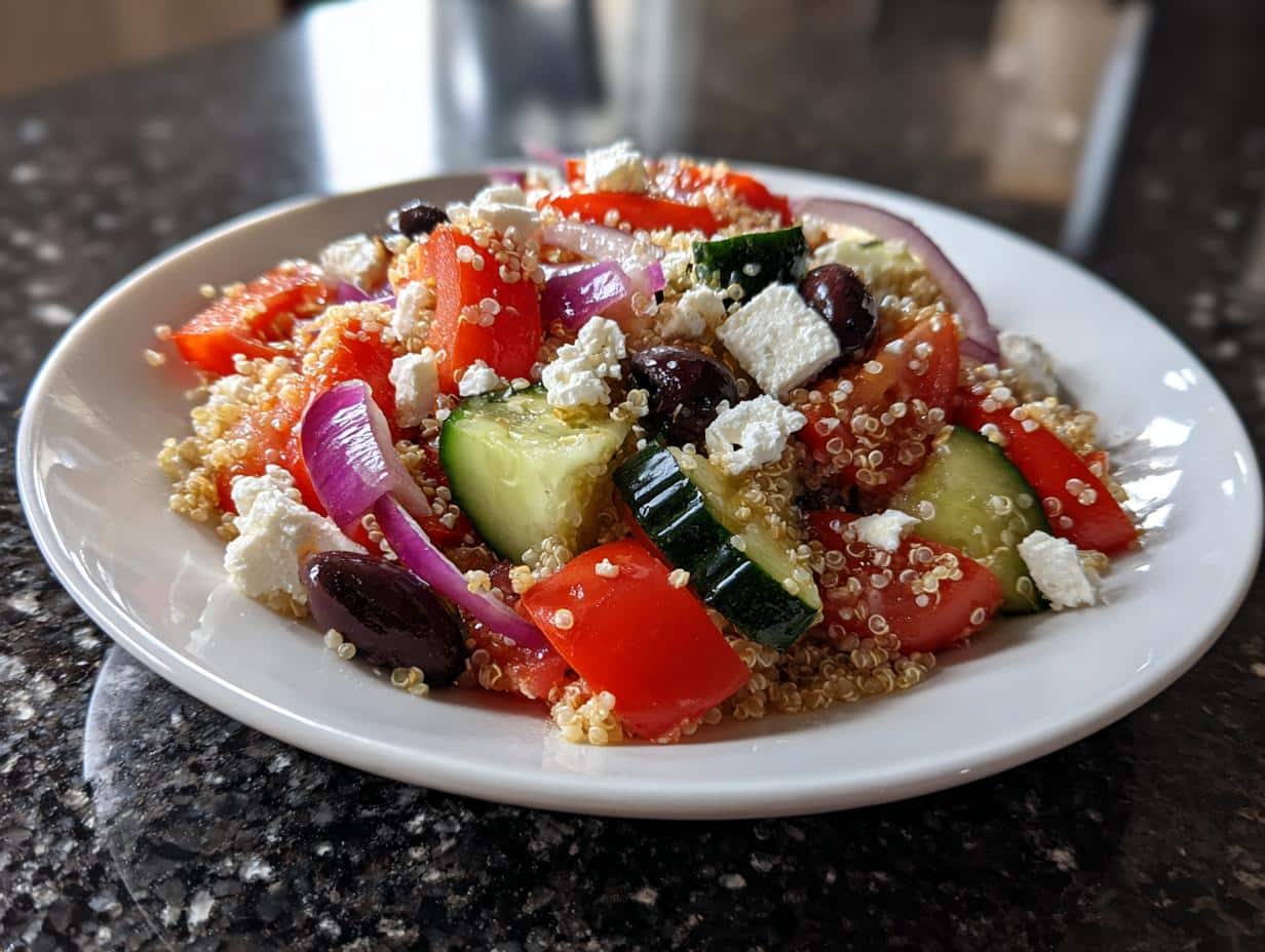 Greek quinoa salad
