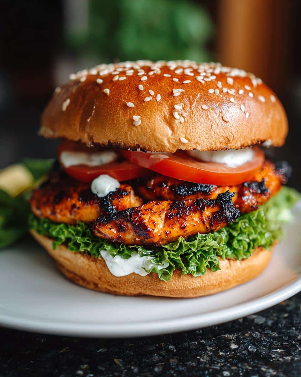 Grilled Chicken Burger - detail 1