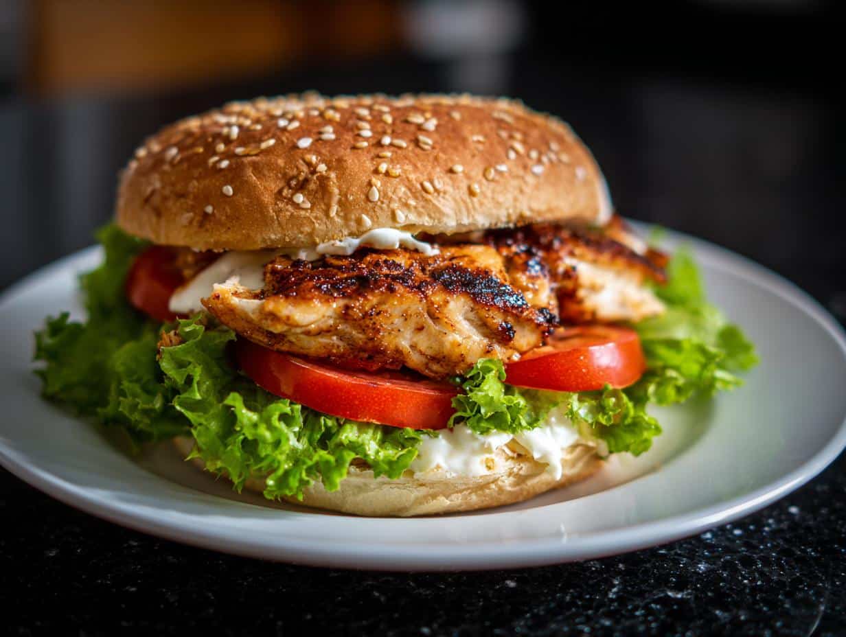 Grilled Chicken Burger - detail 2