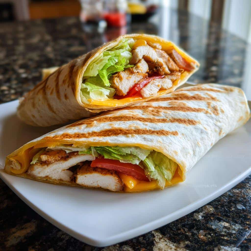 Grilled chicken wrap - detail 1