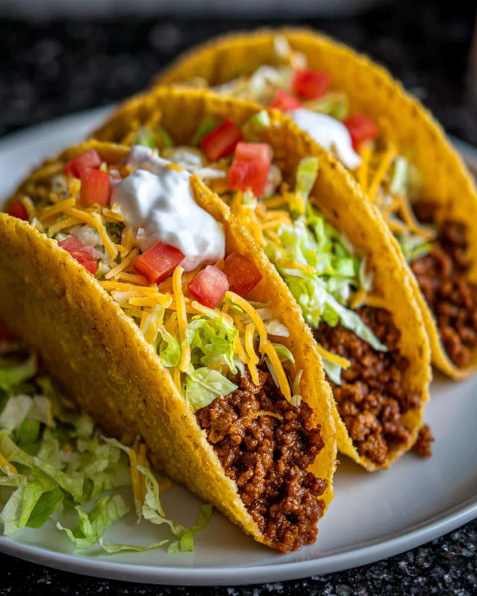 Ground beef tacos - detail 1