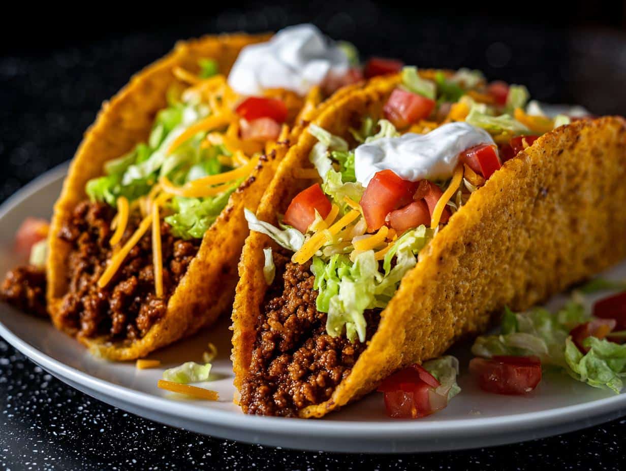 Ground beef tacos