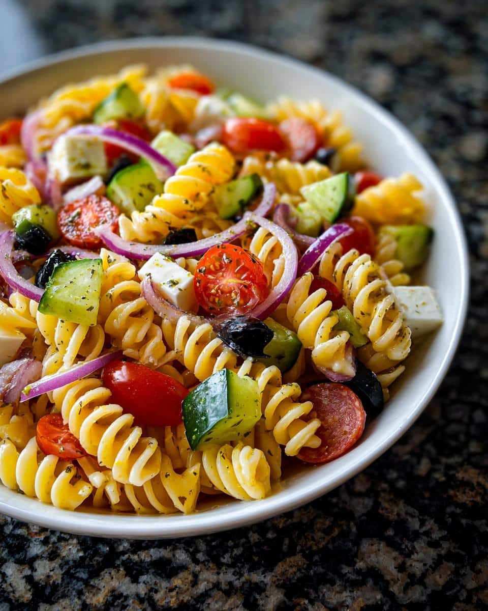 Italian pasta salad - detail 1
