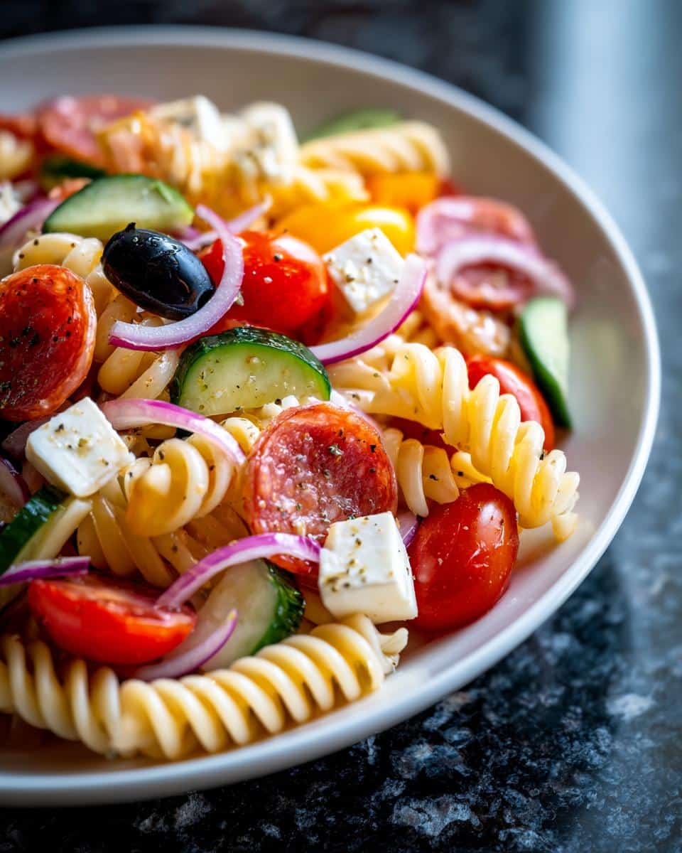 Italian pasta salad - detail 2