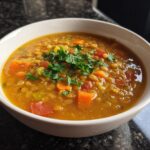 Lentil vegetable soup