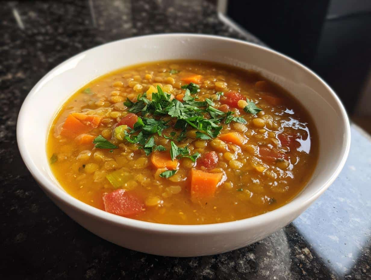 Lentil vegetable soup
