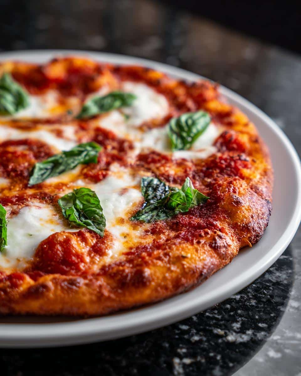 Margherita flatbread - detail 1