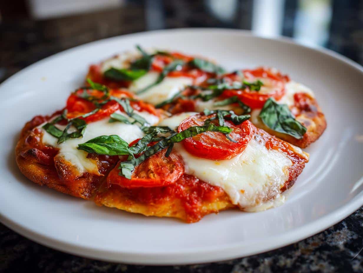 Margherita flatbread - detail 2