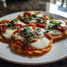 15-Minute Margherita Flatbread – Cheesy & Irresistible Bliss