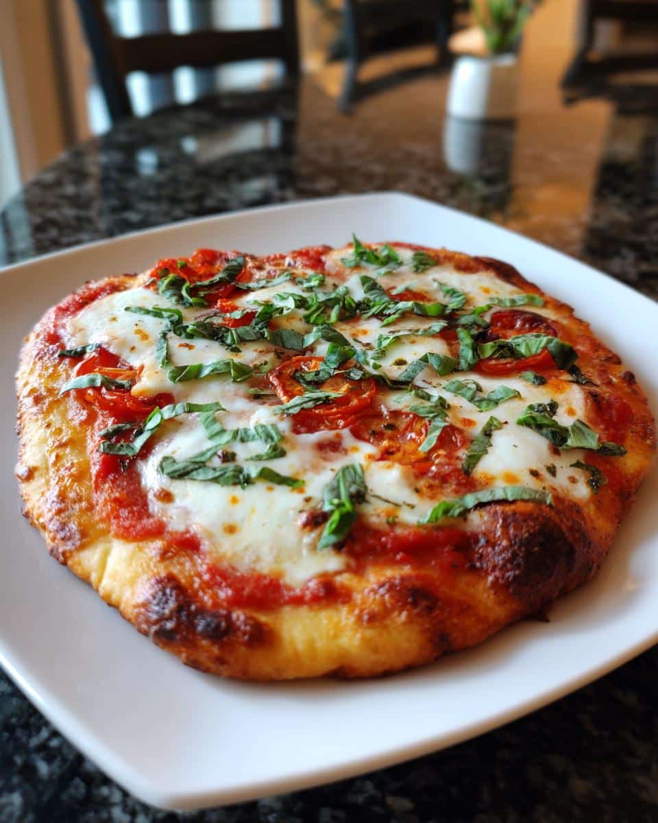 Margherita flatbread - detail 3