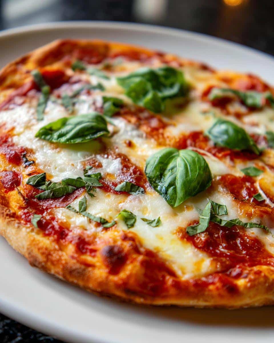 Margherita pizza - detail 1