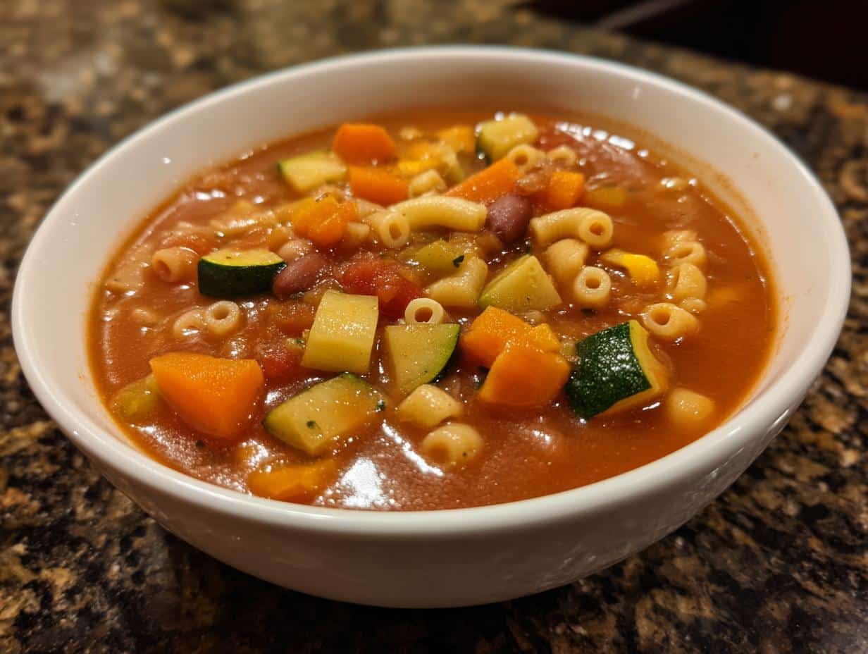 Minestrone soup - detail 3