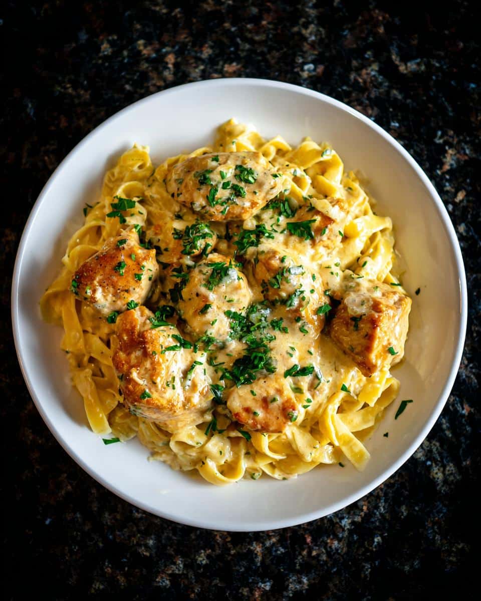 One pot chicken Alfredo - detail 2