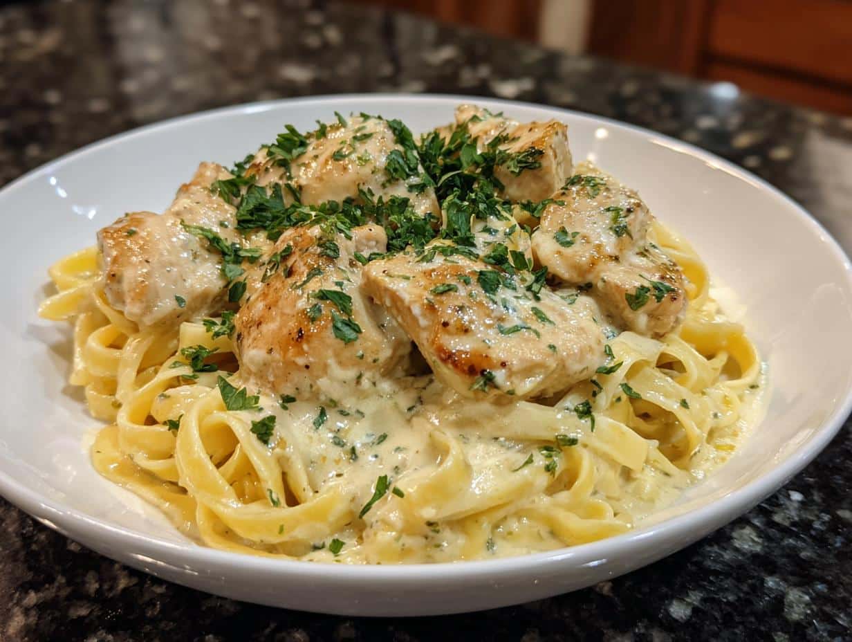 One pot chicken Alfredo - detail 3