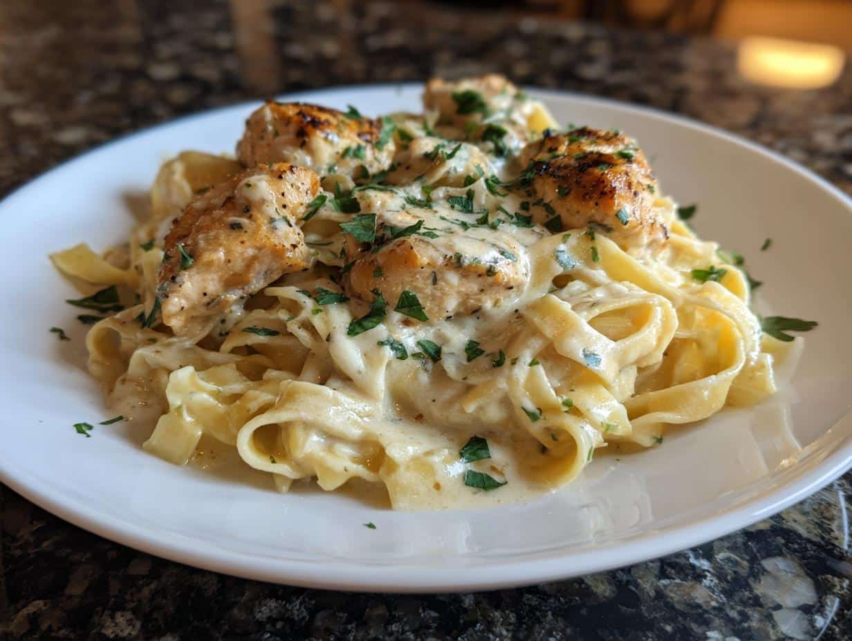 One pot chicken Alfredo - detail 4