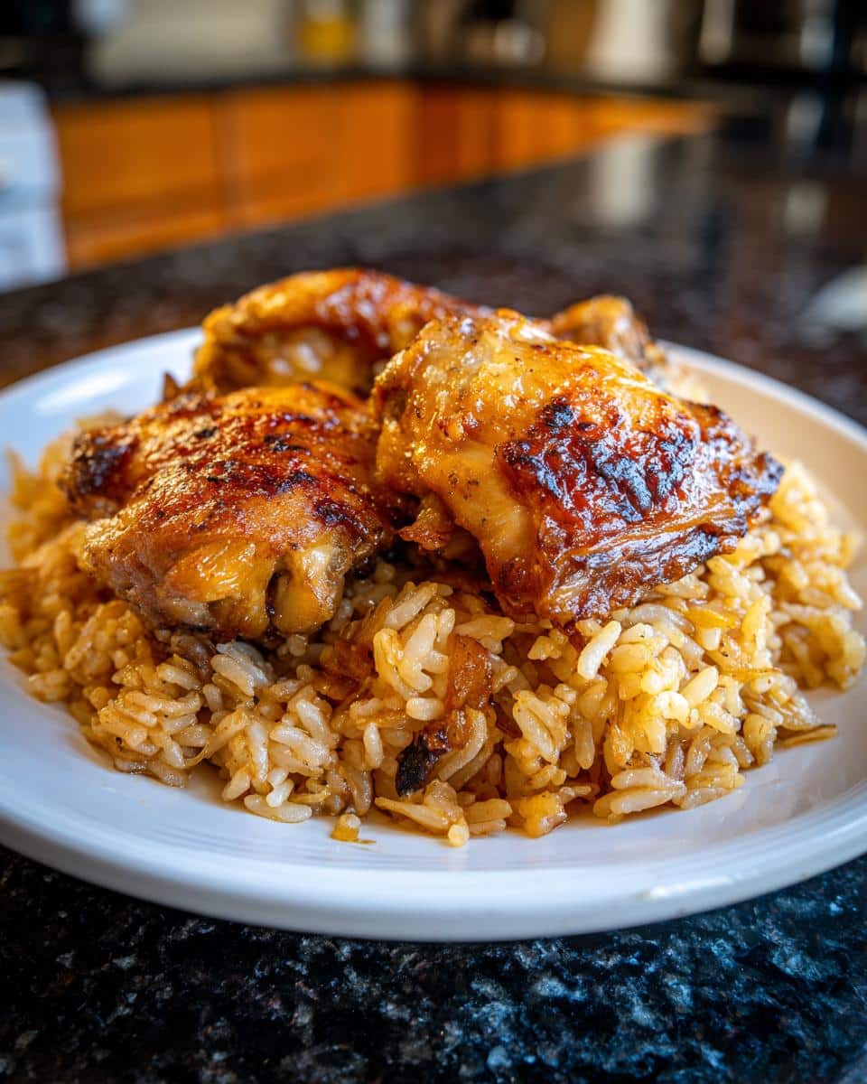 One pot chicken and rice - detail 2