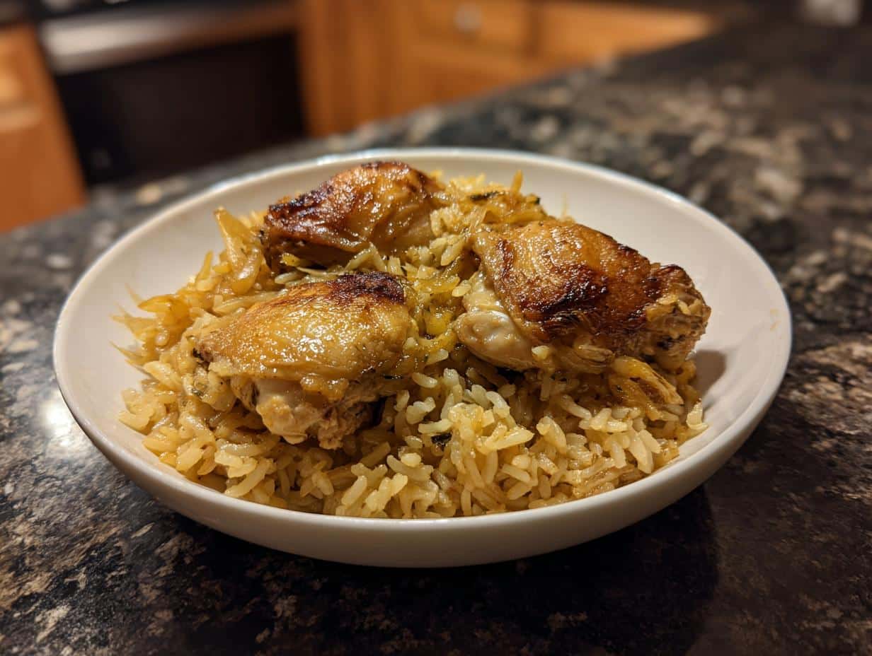 One pot chicken and rice - detail 4