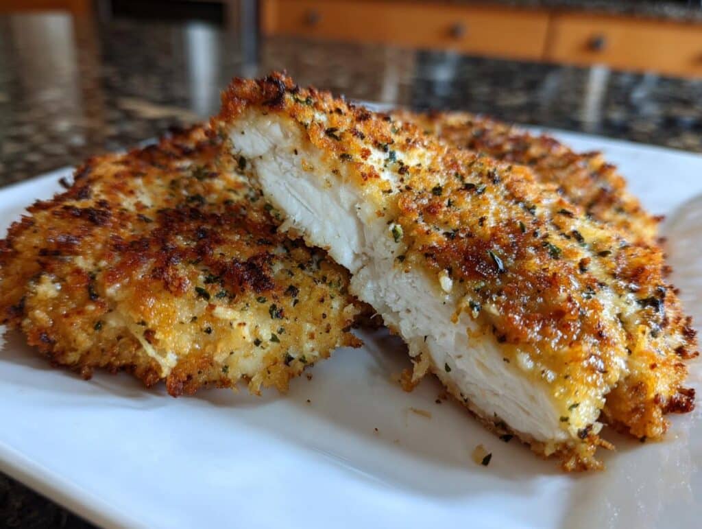 Parmesan crusted chicken
