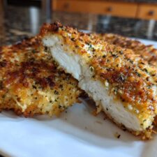 35-Minute Crispy Parmesan Crusted Chicken That Melts Hearts