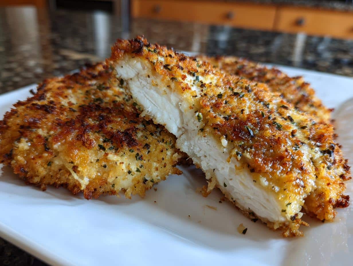 Parmesan crusted chicken