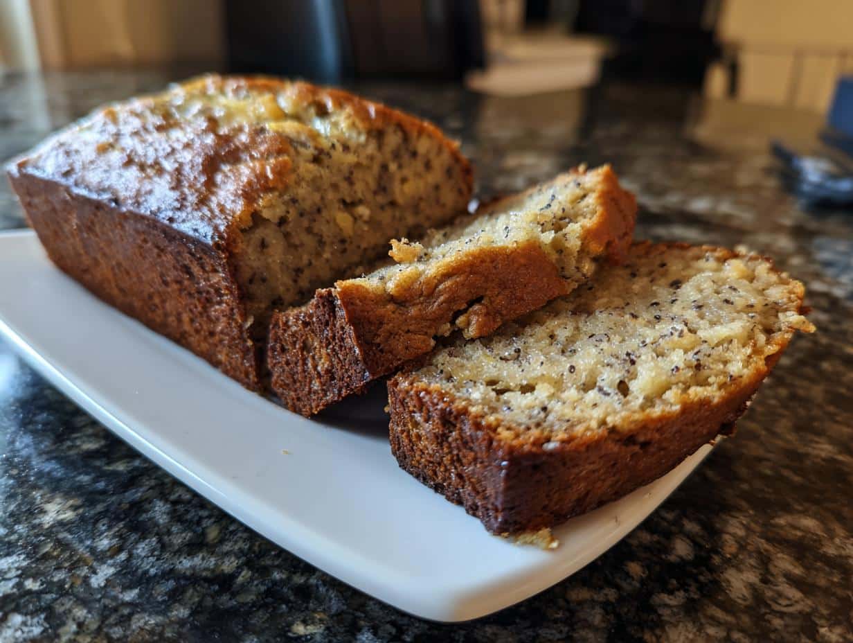 Peanut butter banana bread - detail 4