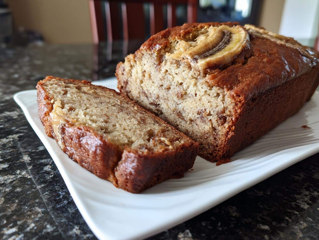 Peanut butter banana bread