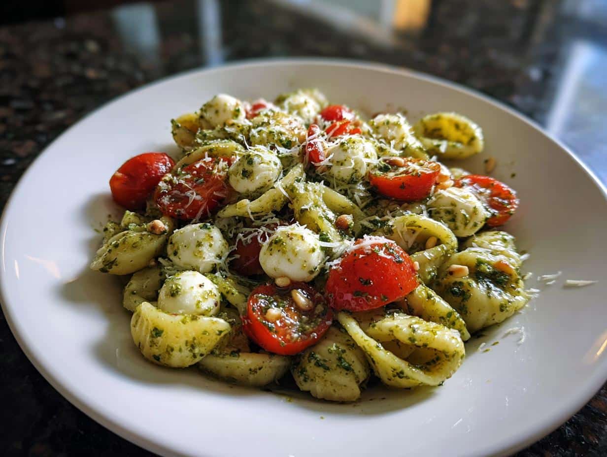 Pesto pasta salad - detail 2