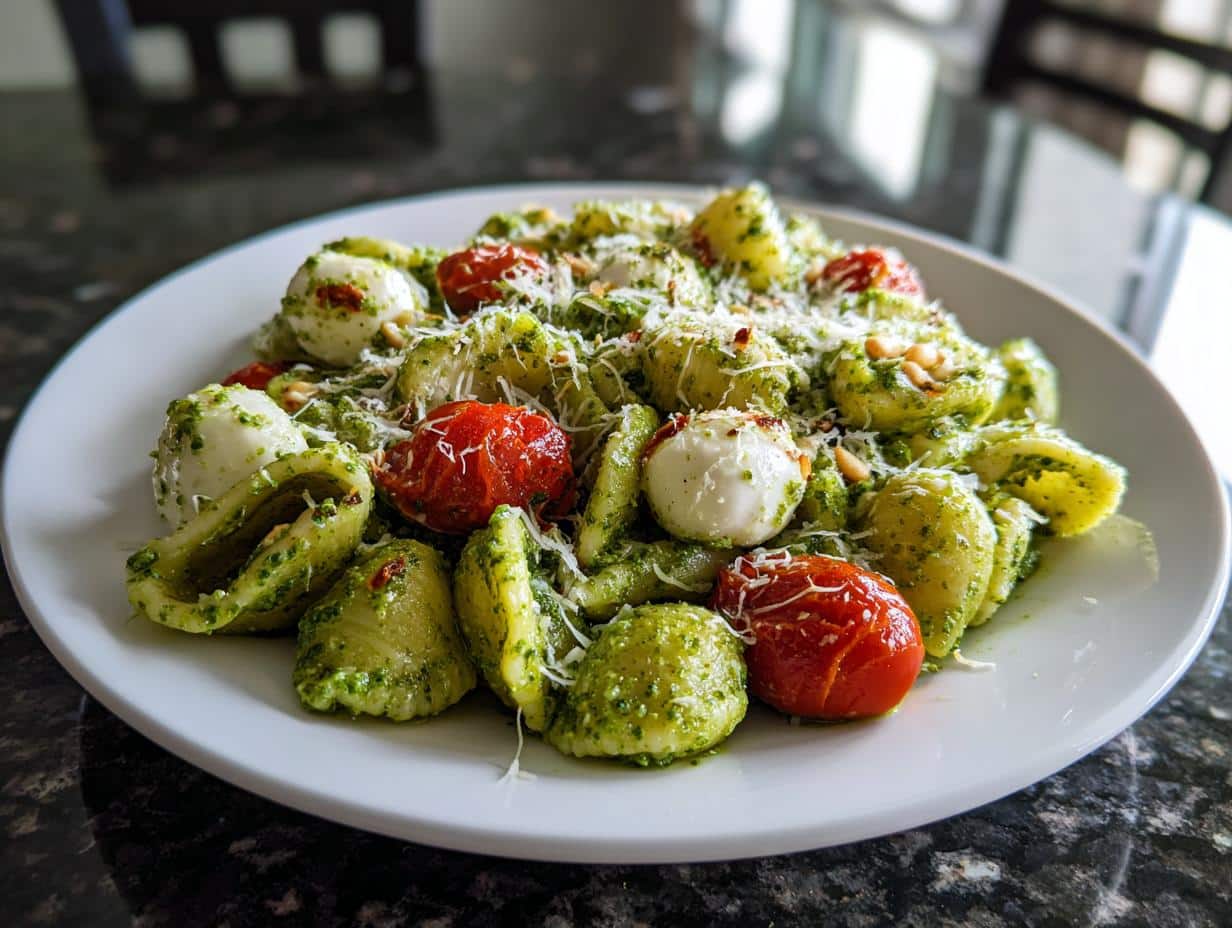 Pesto pasta salad - detail 3