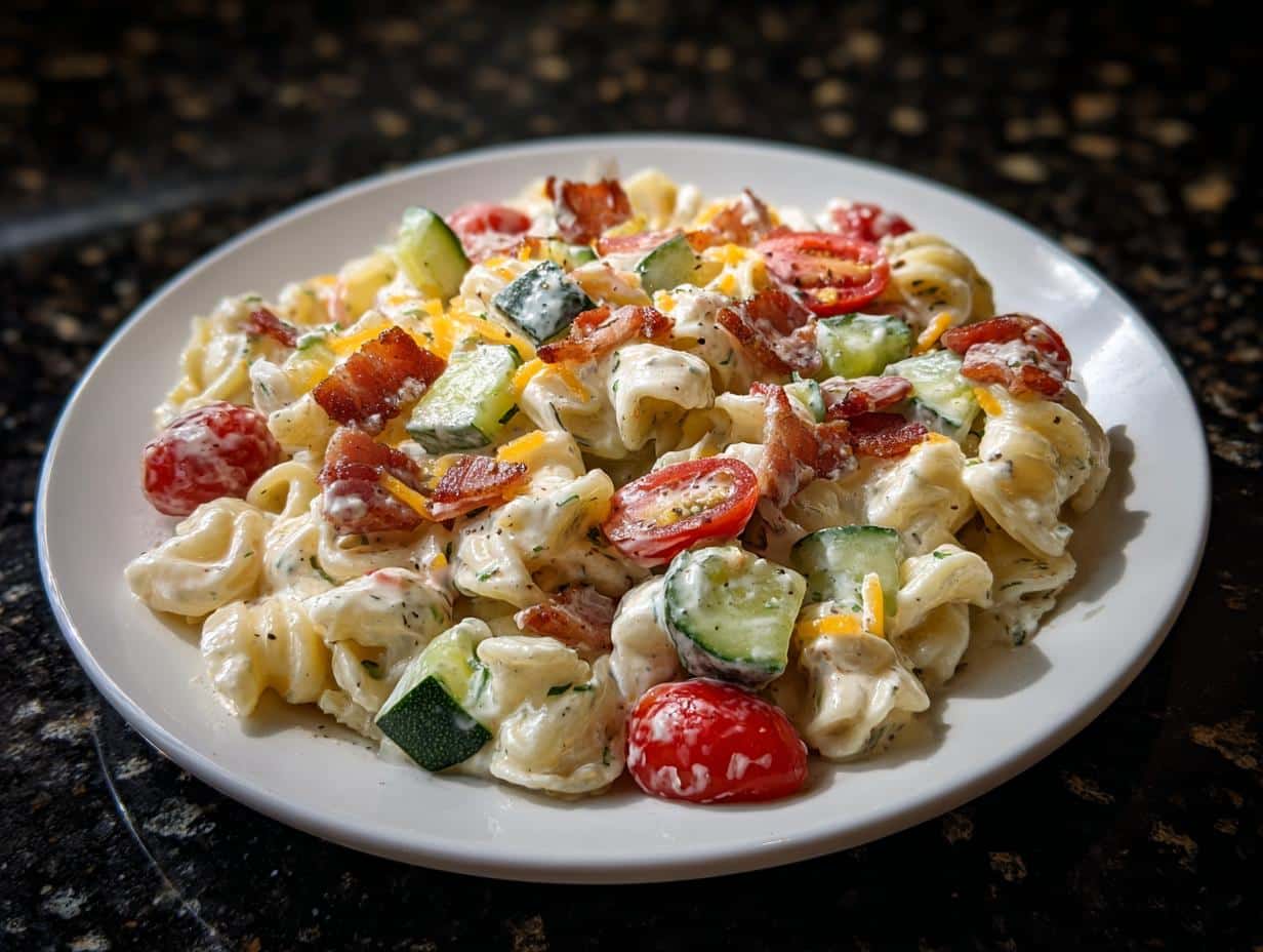 Ranch pasta salad - detail 3