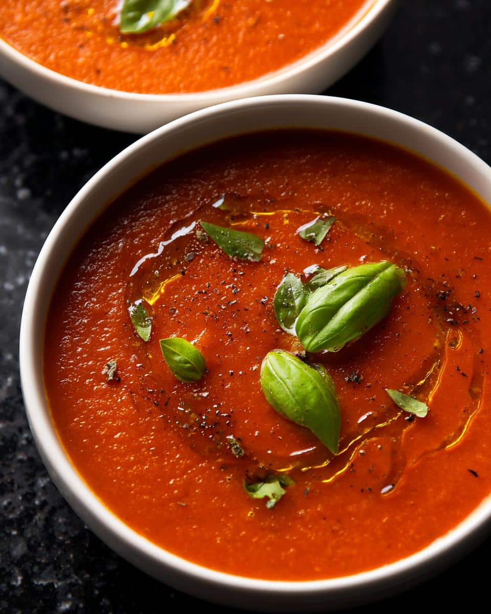 Roasted tomato soup - detail 2