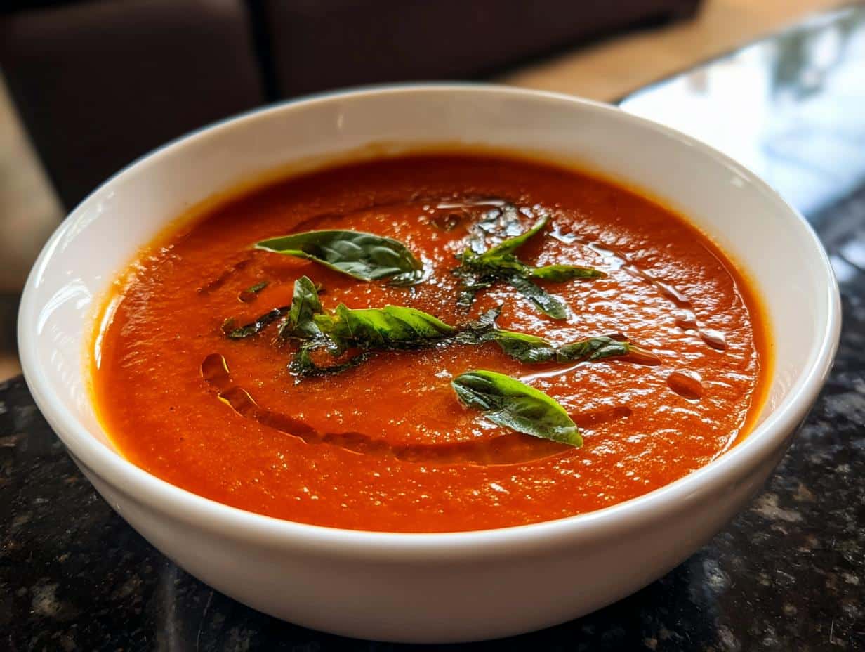 Roasted tomato soup - detail 1