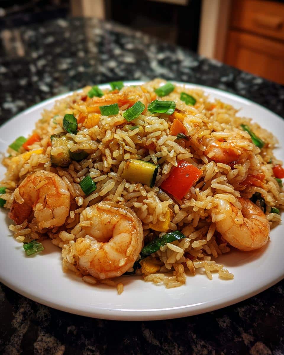 Shrimp fried rice - detail 1