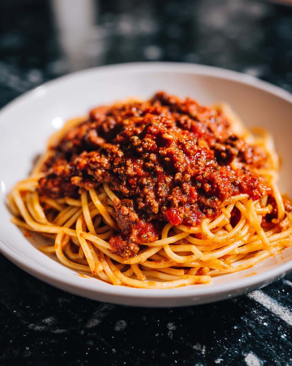 Spaghetti Bolognese - detail 1
